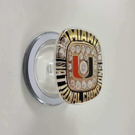 1991 University of Miami Championship Ring Device Grip