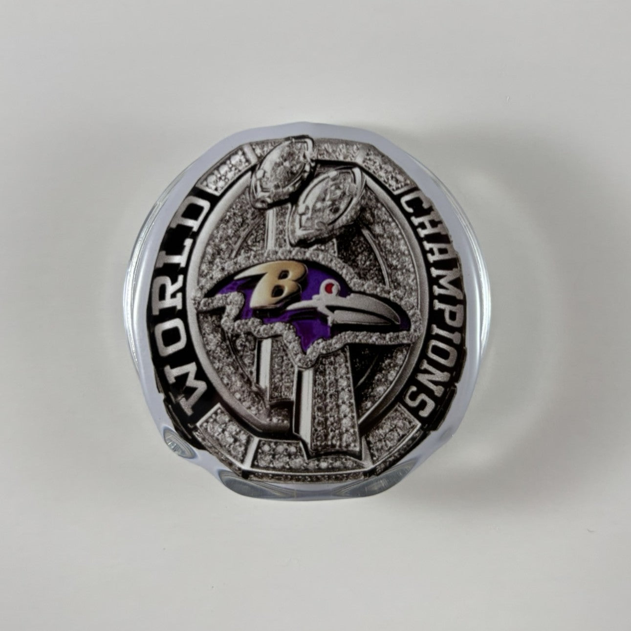 2012 Baltimore Ravens Championship Ring Device Grip