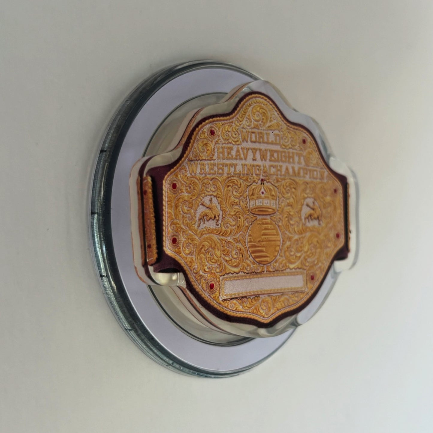 WWE Big Gold World Heavyweight Championship Title Belt Device Grip