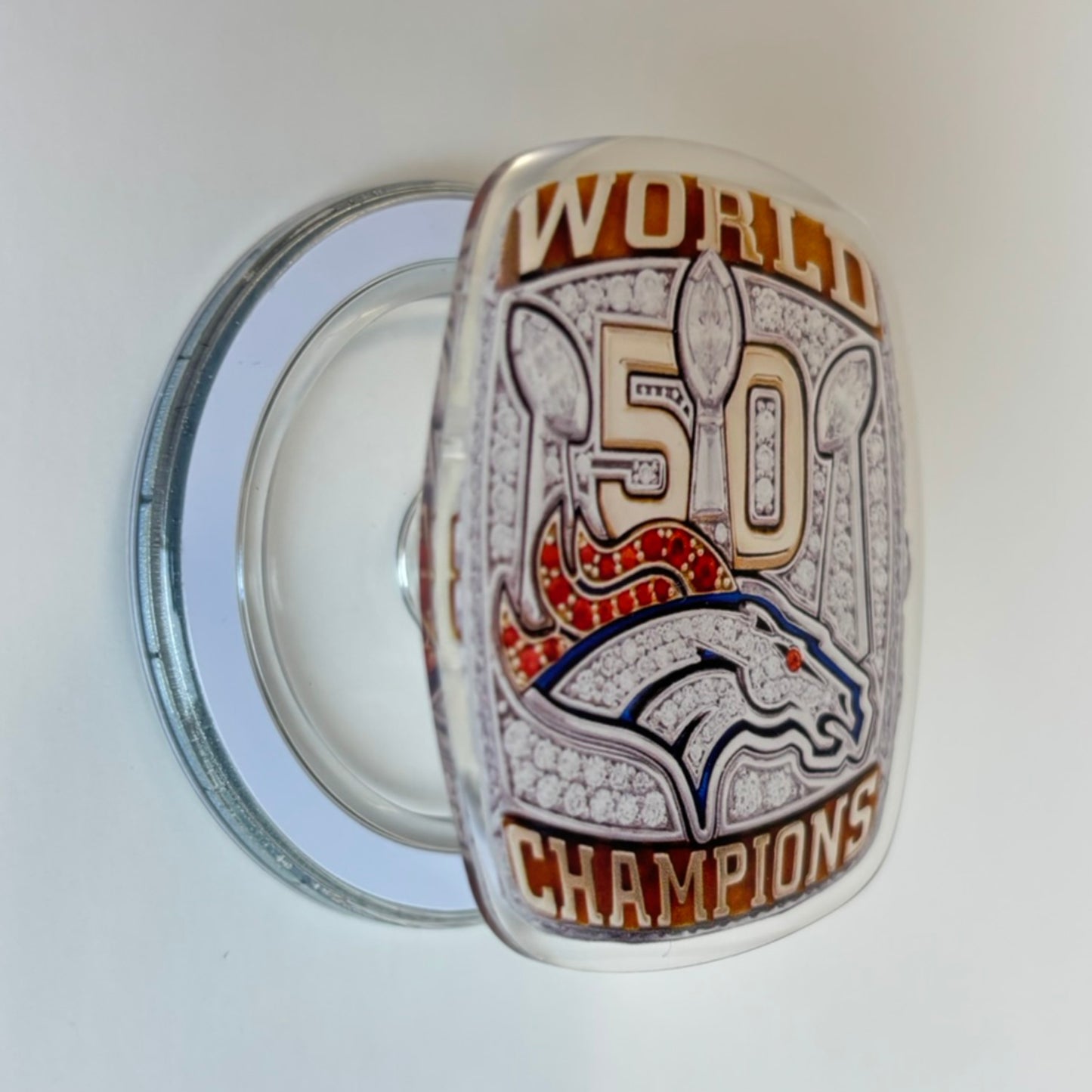 2015 Denver Broncos Championship Ring Device Grip