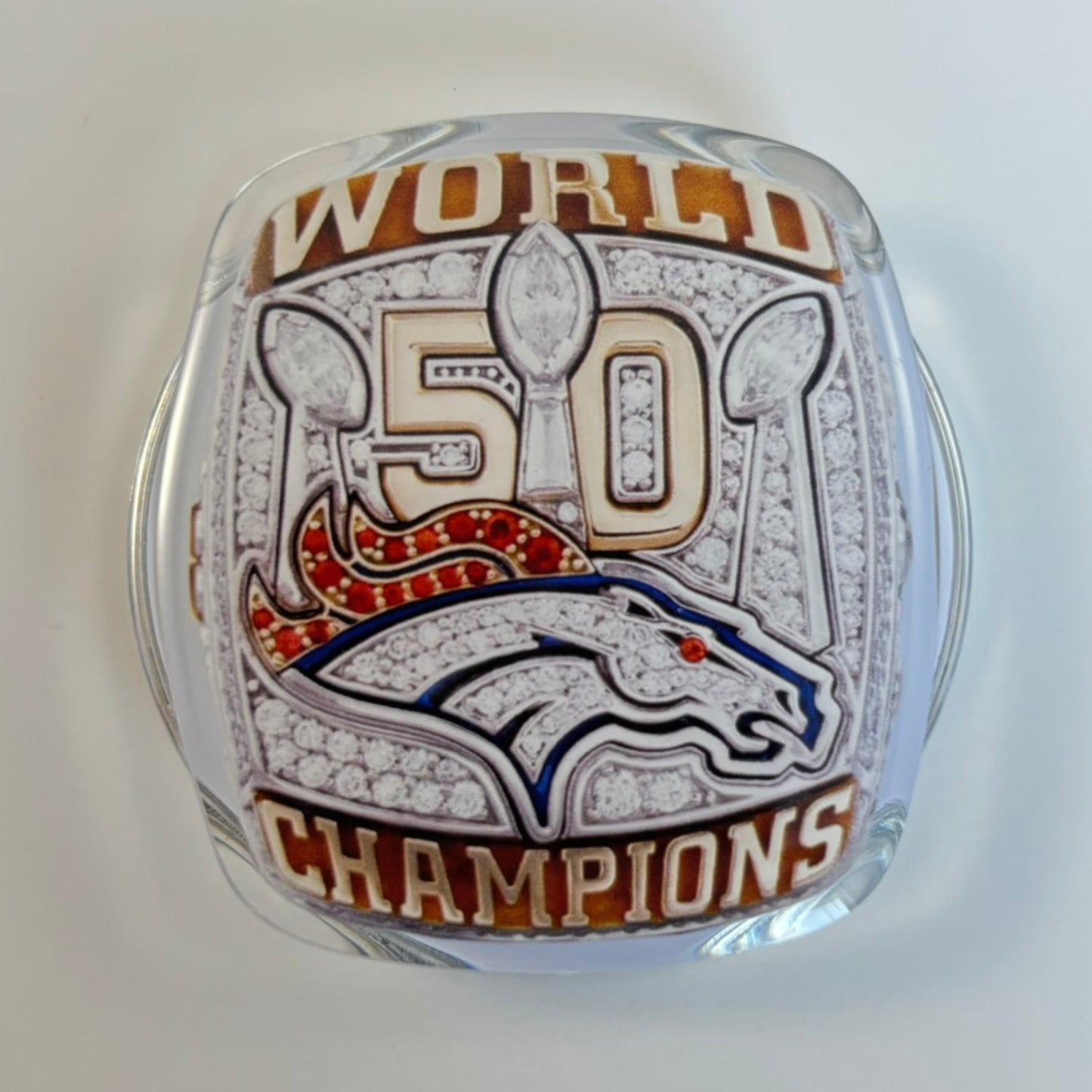 2015 Denver Broncos Championship Ring Device Grip