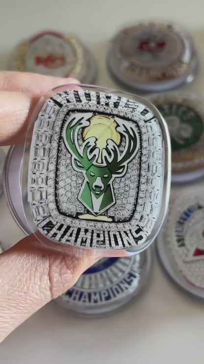 2021 Milwaukee Bucks Championship Ring Device Grip