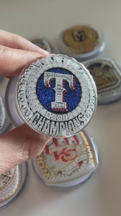 2023 Texas Rangers World Series Championship Ring Device Grip
